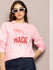 Womens Full Sleeve Round Neck Printed Oversized Fit Tshirts