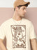 Mens Half Sleeve Drop Shoulder Printed Oversized Fit T-Shirts