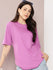 Womens Half Sleeve Round Neck Solid Oversized Fit Tshirts