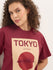 Womens Half Sleeve Round Neck Printed Oversized Fit Tshirts