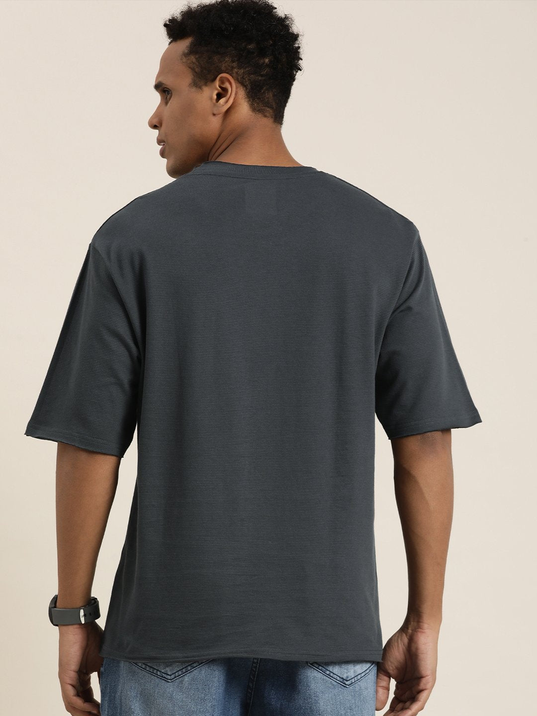 Mens Half Sleeve Round Neck Oversized Fit T-Shirts