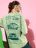 Womens Half Sleeve Drop Shoulder Printed Oversized Fit T-Shirts
