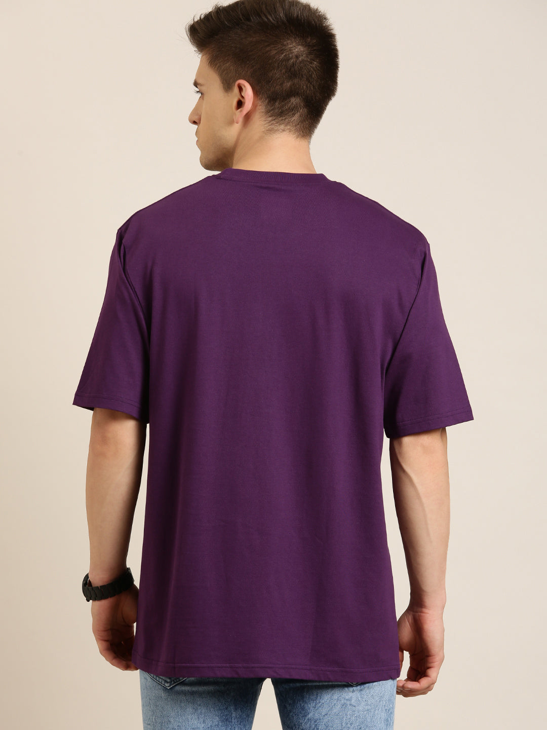 Mens Half Sleeve Round Neck Oversized Fit T-Shirts