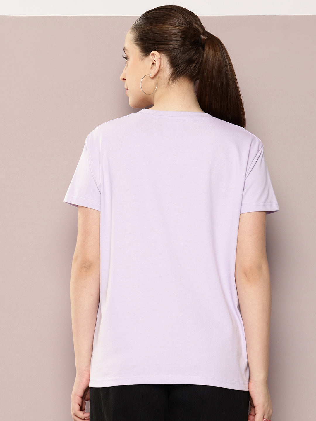 Womens Half Sleeve Round Neck Printed Boxy Fit Tshirts
