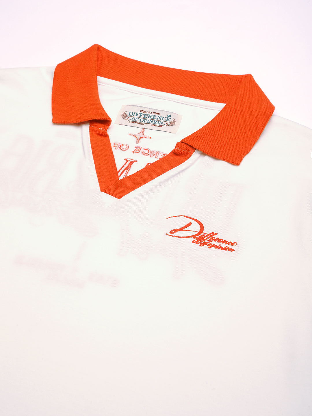 Mens Half Sleeve Polo Neck Back Embroidered Relaxed Fit Tshirts