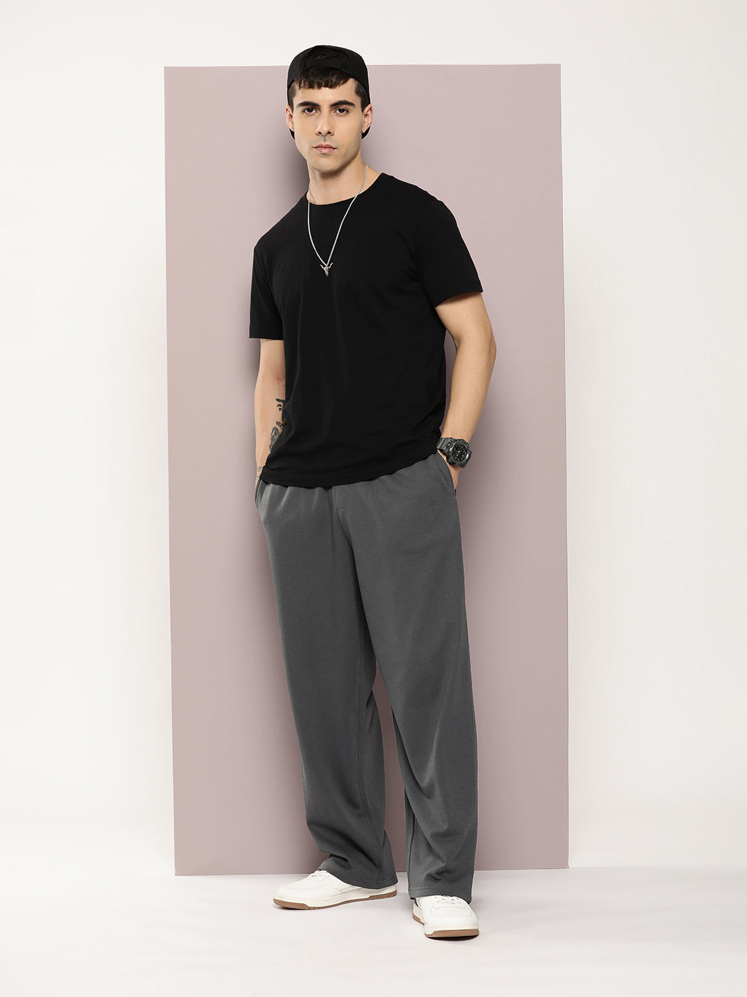 Men Super Soft Cotton Extra Baggy Korean Pant