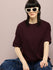 Womens Half Sleeve Round Neck Solid Oversized Fit Tshirts