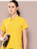 Womens Short Sleeve Polo Neck Relaxed Fit Polyster Tshirt