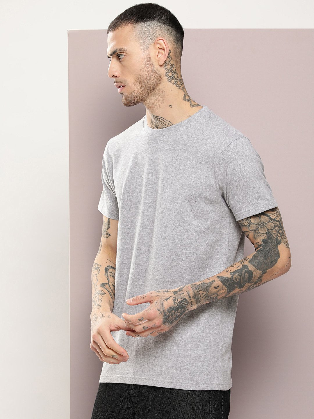Mens Half Sleeve Round Neck Regular Fit T-Shirts