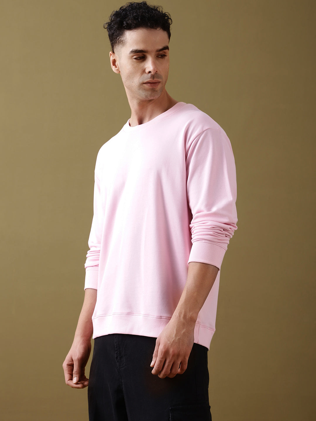 Mens Full Sleeve Round Neck Oversized Fit T-Shirts