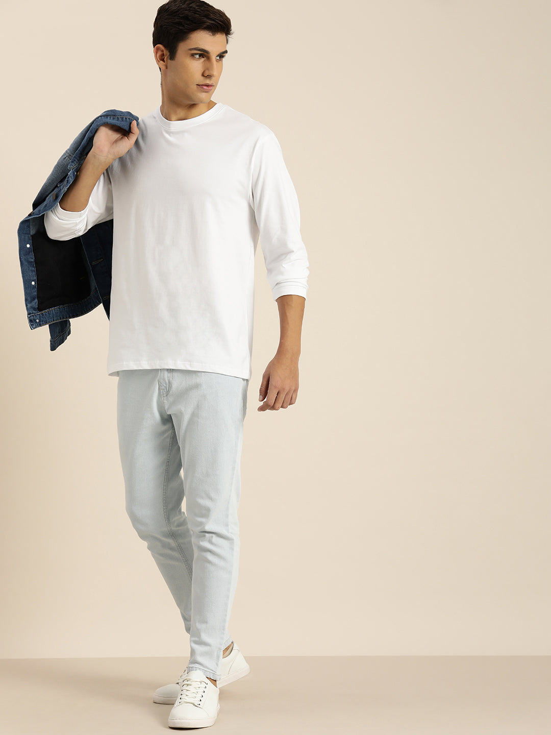 Mens Full Sleeve Round Neck Oversized Fit T-Shirts
