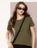 Womens Half Sleeve Round Neck Solid Boxy Fit Tshirts