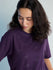 Womens Stud Detailed Oversized Round Neck Tshirt 