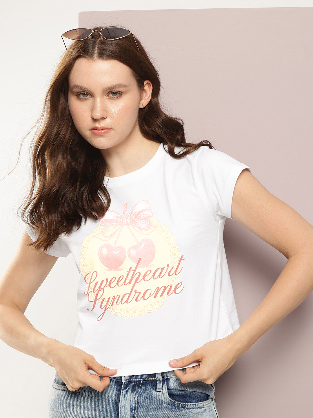 Womens Half Sleeve Round Neck Printed Regular Fit Tshirts