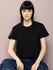 Womens Half Sleeve Round Neck Solid Boxy Fit Tshirts