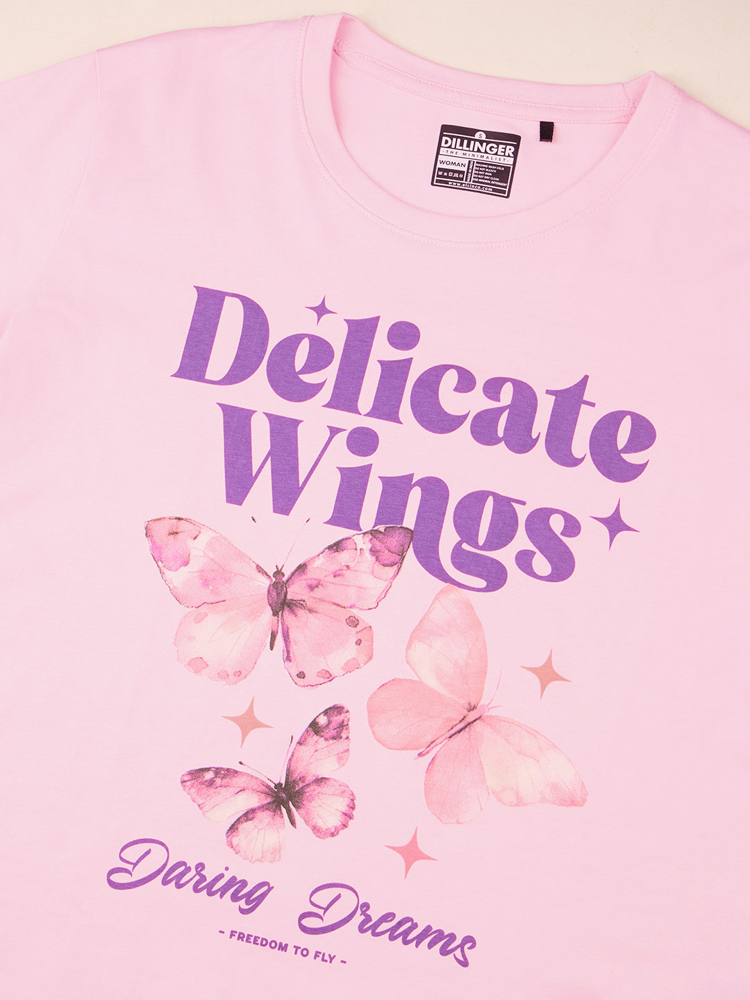 Womens Printed Boxy Regular Fit Cotton T-Shirt