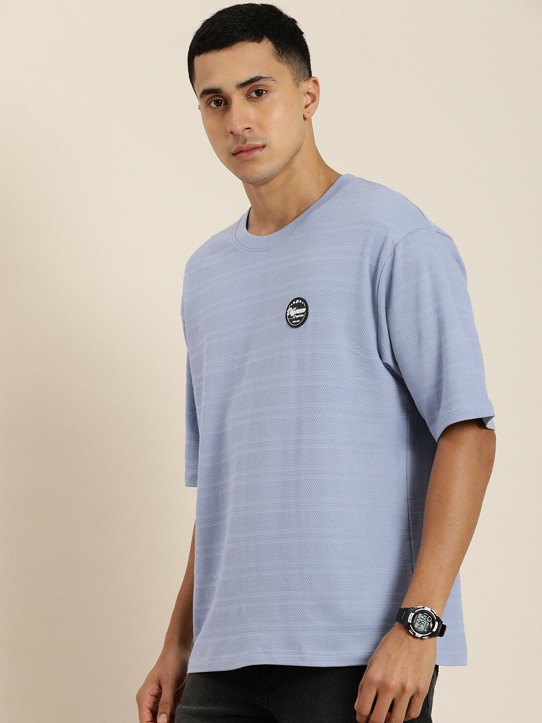 Mens Half Sleeve Round Neck Oversized Fit T-Shirts