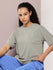 Womens Half Sleeve Round Neck Solid Oversized Fit Tshirts