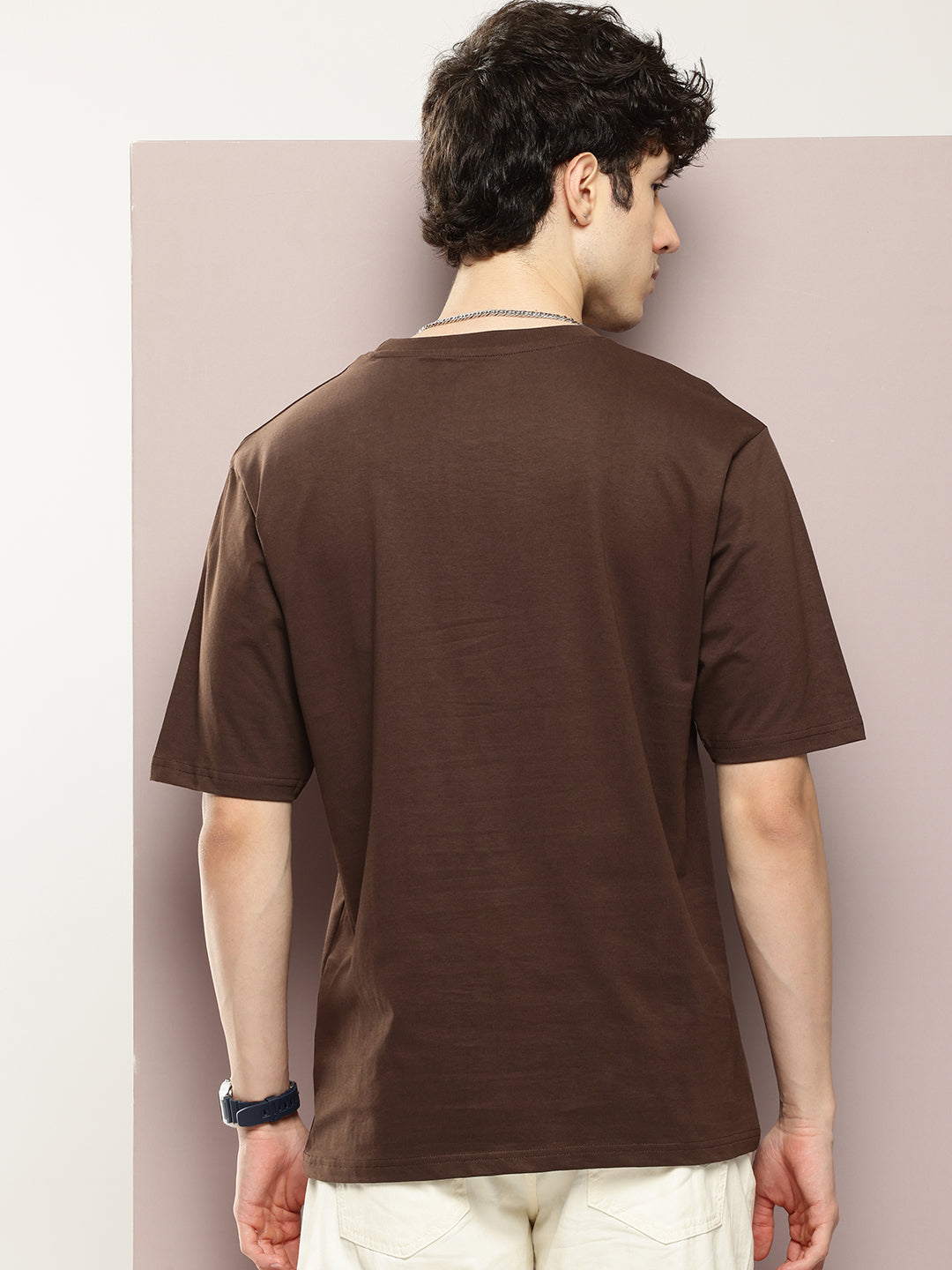Mens Half Sleeve Round Neck Printed Oversized Fit Tshirts