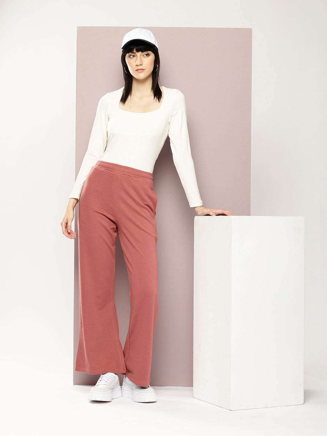 Women Ultra Soft Drapey Cotton Extra Baggy Korean Pant