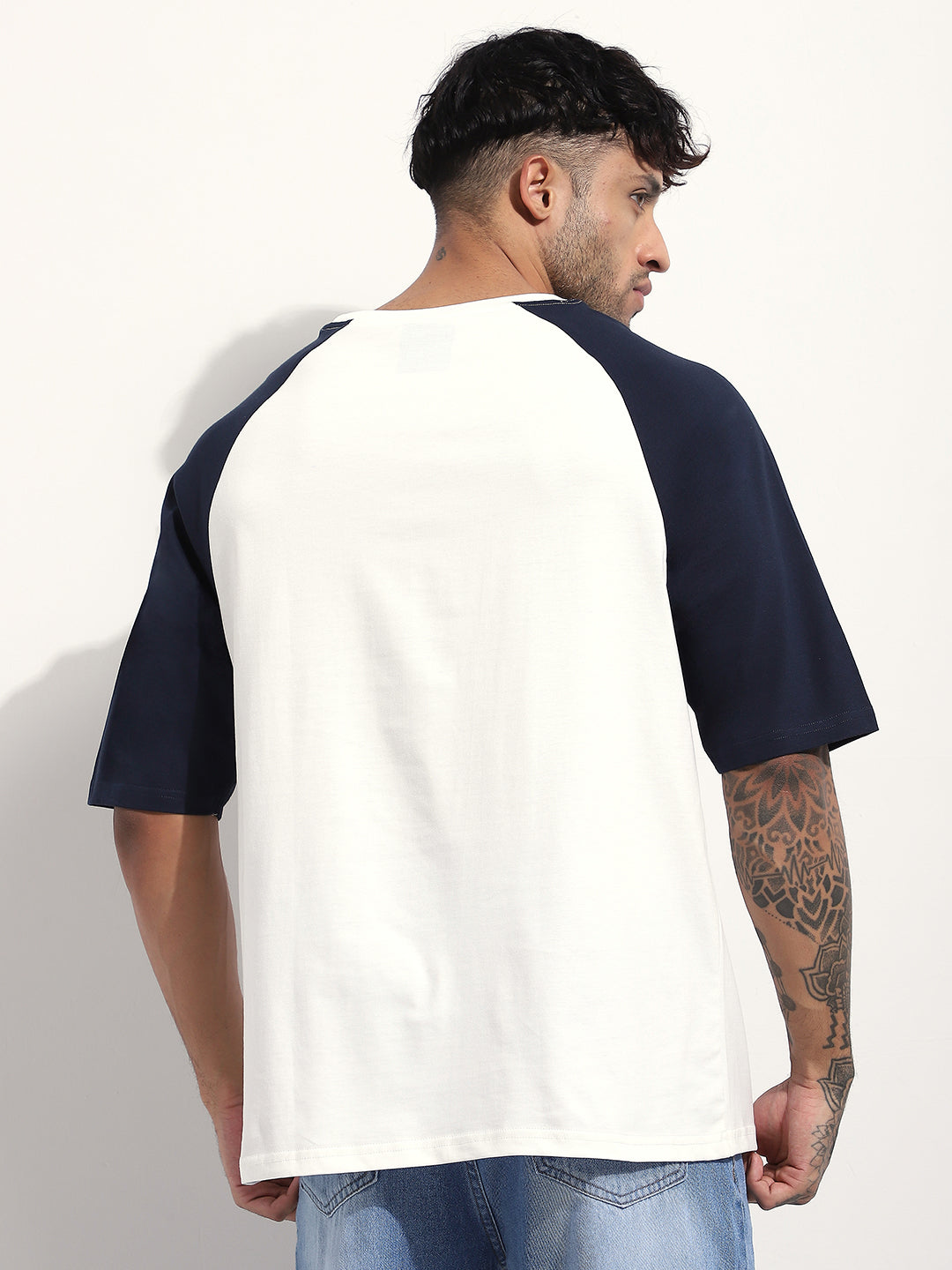 Mens Half Sleeve Round Neck Printed Oversized Fit Tshirts