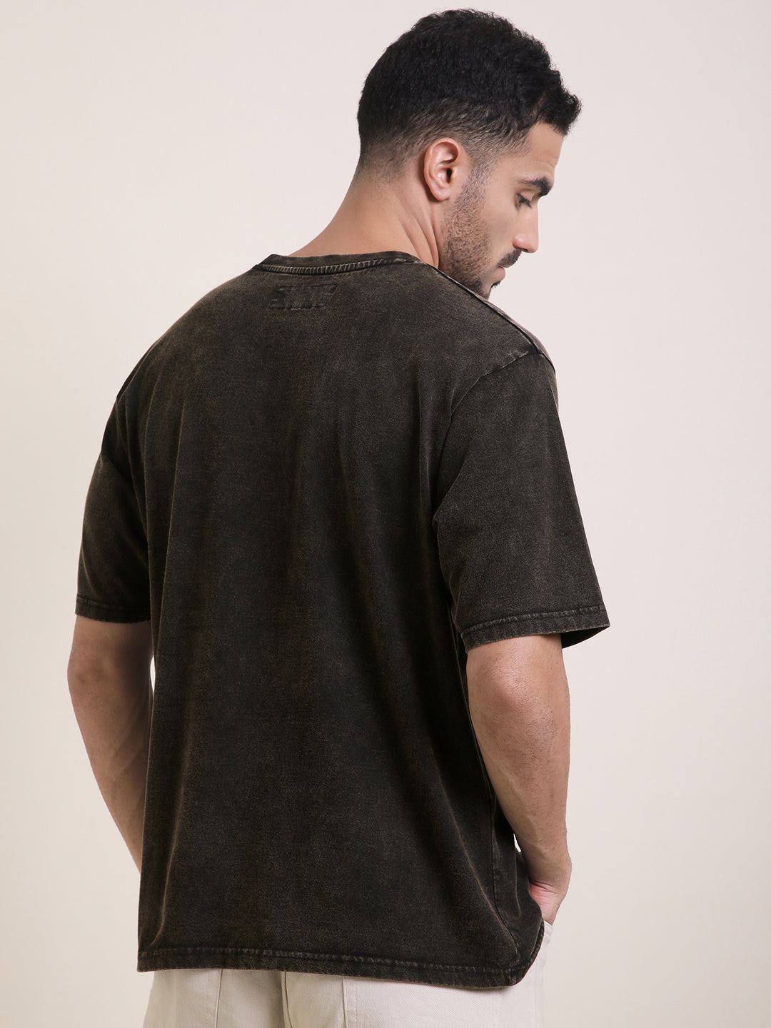 Mens Half Sleeve Round Neck Printed Oversized Fit Tshirts