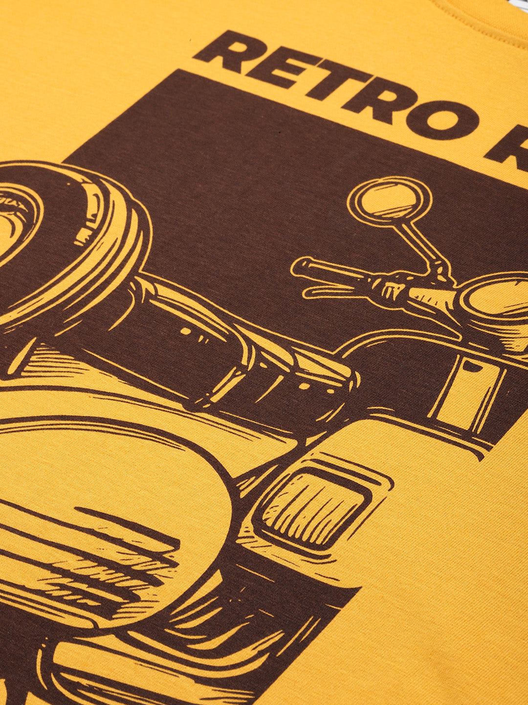 Womens Half Sleeve Round Neck Printed Boxy Fit Tshirts