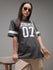 Womens Half Sleeve Round Neck Printed Oversized Fit Tshirts