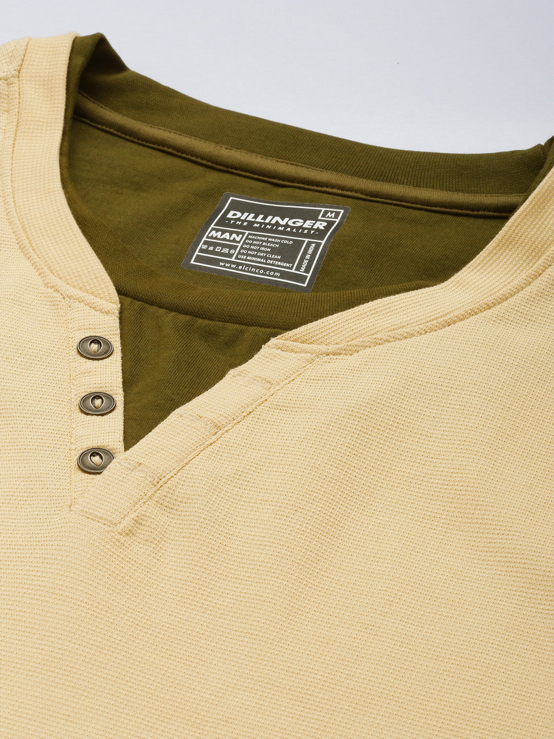 Mens Half Sleeve V-Neck Solid Oversized Fit Tshirts