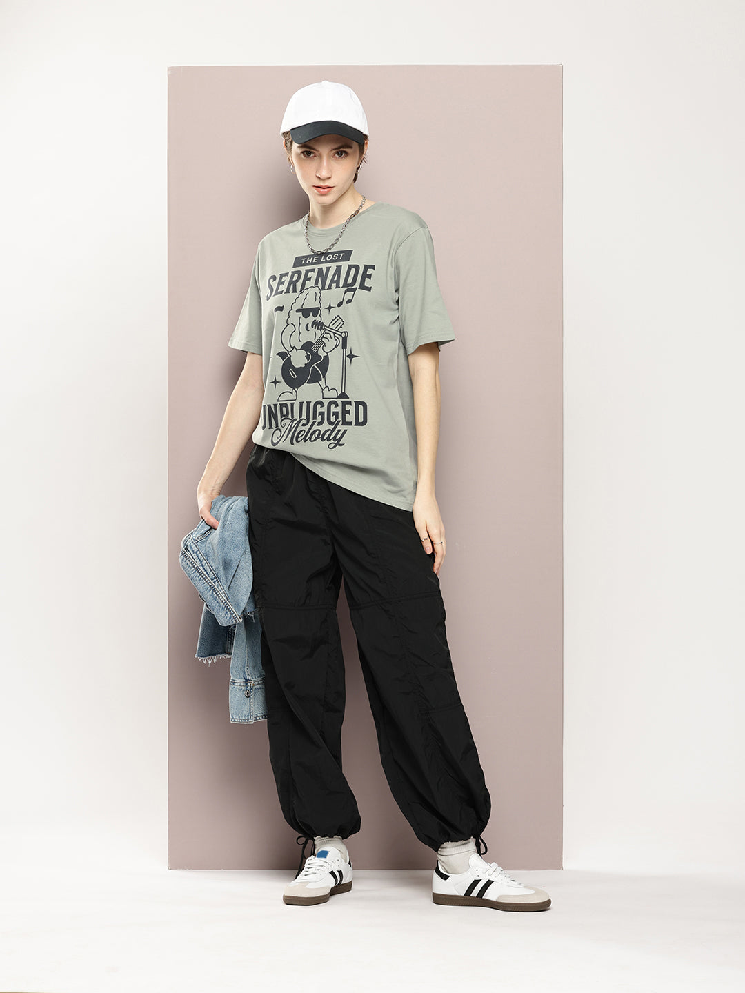Womens Half Sleeve Round Neck Printed Oversized Fit Tshirts