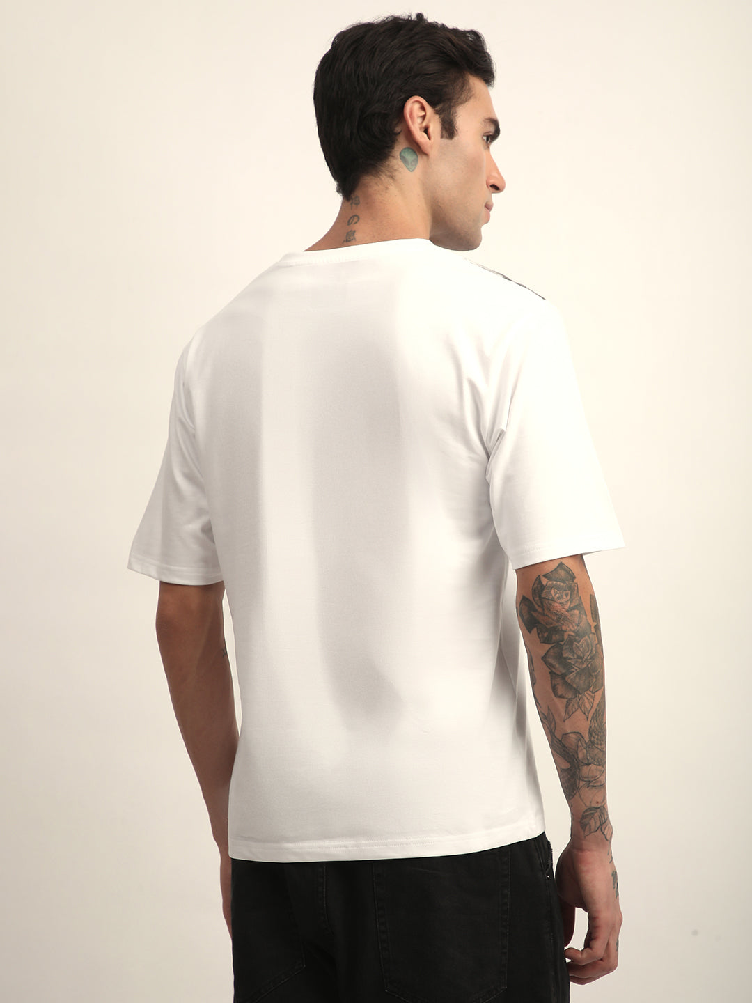 Mens Half Sleeve Round Neck Printed Oversized Fit Tshirts