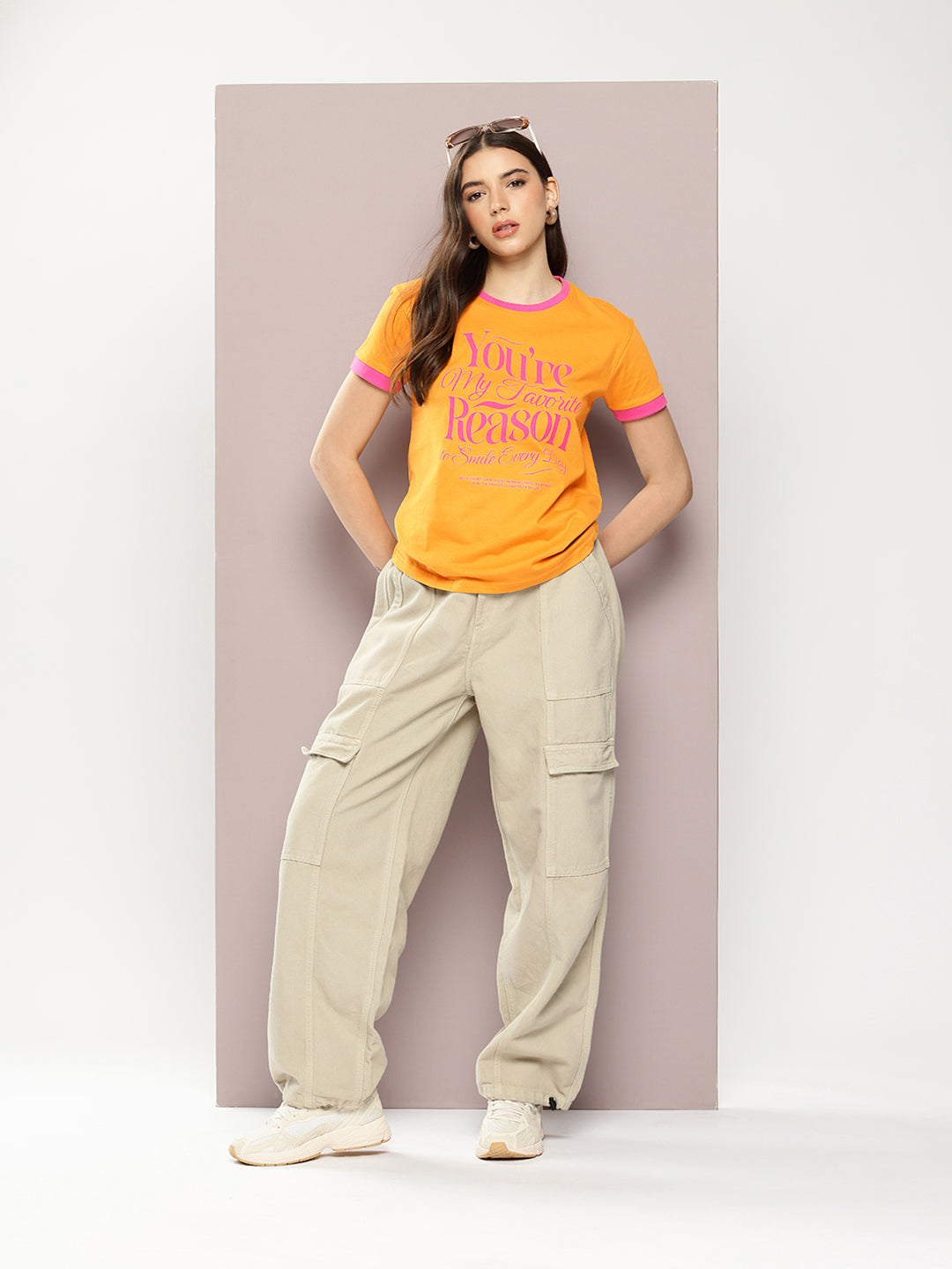 Womens Half Sleeve Round Neck Printed Regular Fit Tshirts