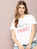 Womens Half Sleeve Round Neck Printed Boxy Fit Tshirts