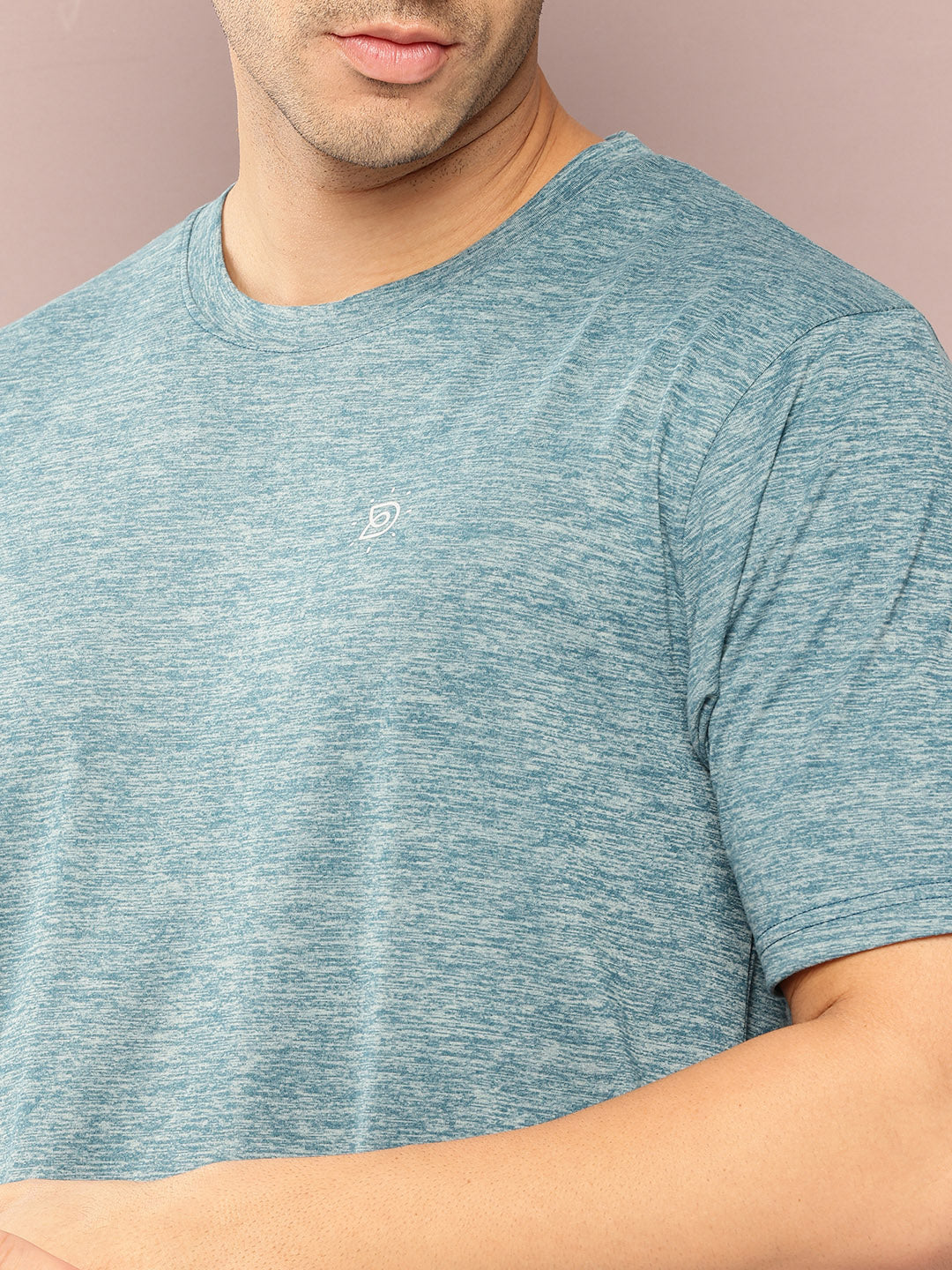 Mens Short Sleeve Round Neck Oversized Polyster Tshirt