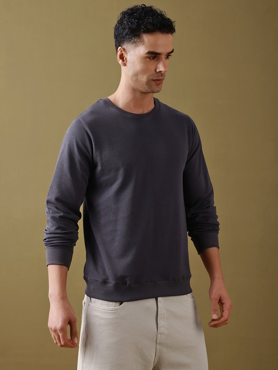 Mens Full Sleeve Round Neck Regular Fit T-Shirts