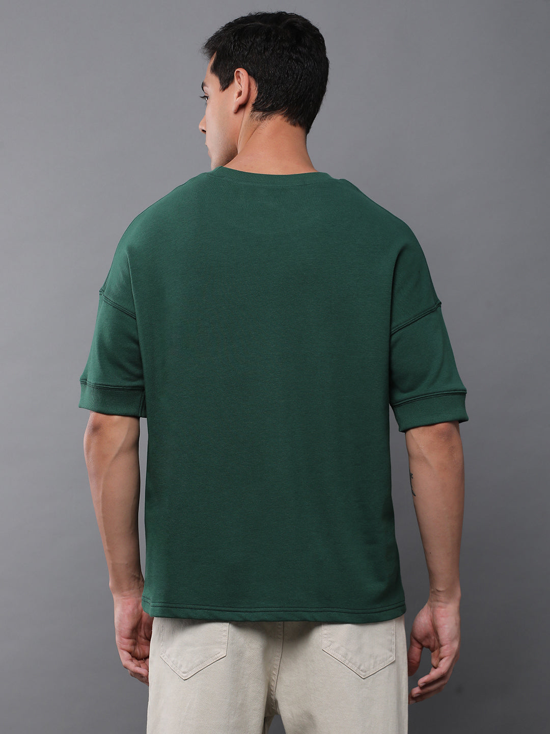 Mens Half Sleeve Round Neck Oversized Fit T-Shirts