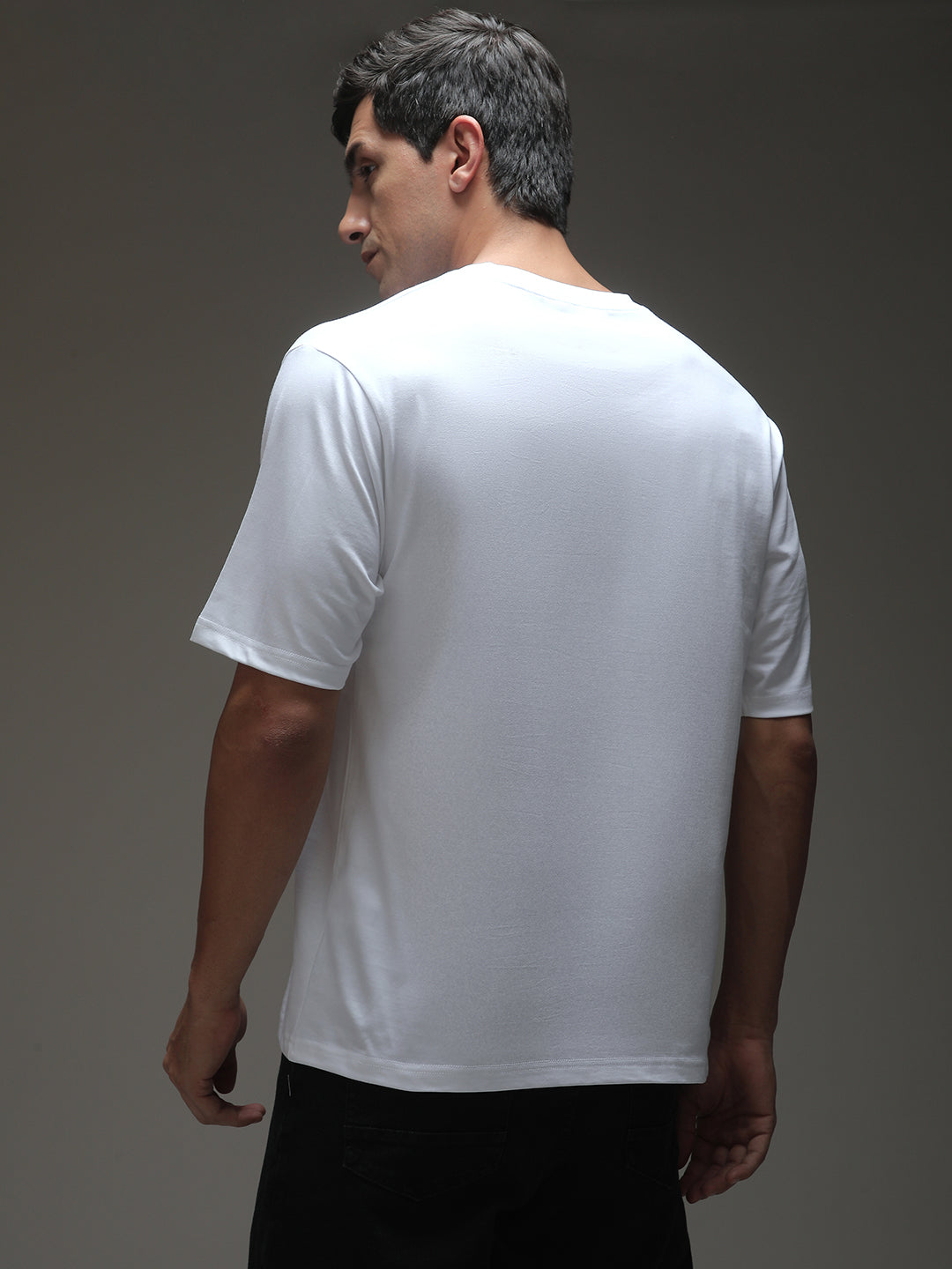 Mens Half Sleeve Round Neck Printed Oversized Fit Tshirts