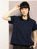 Womens Half Sleeve Round Neck Solid Boxy Fit Tshirts