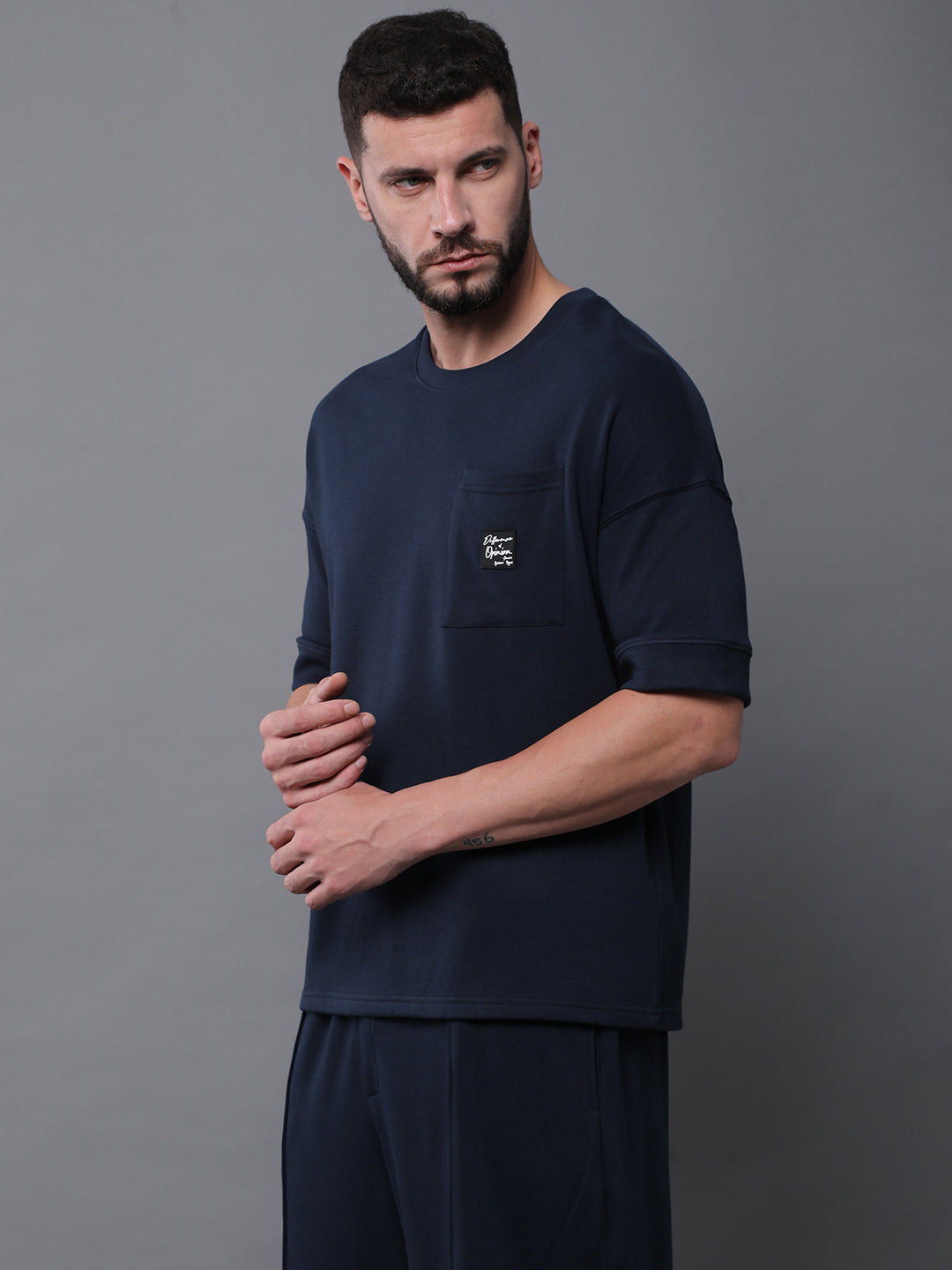 Mens Half Sleeve Round Neck Oversized Fit T-Shirts