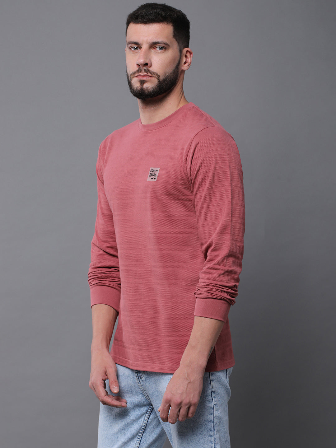 Mens Full Sleeve Round Neck Regular Fit T-Shirts