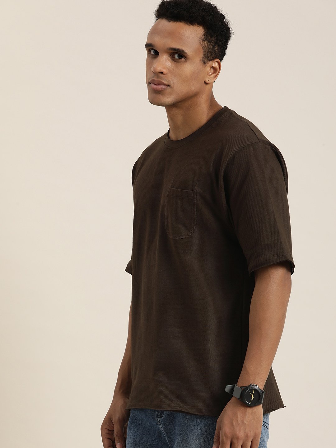 Mens Half Sleeve Round Neck Oversized Fit T-Shirts