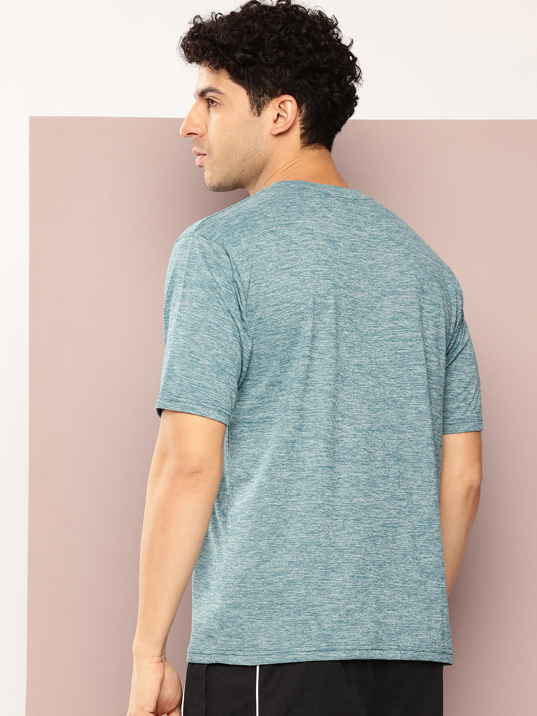 Mens Short Sleeve Round Neck Oversized Polyster Tshirt