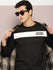 Mens Full Sleeve Round Neck Colourblocked Regular Fit Tshirts