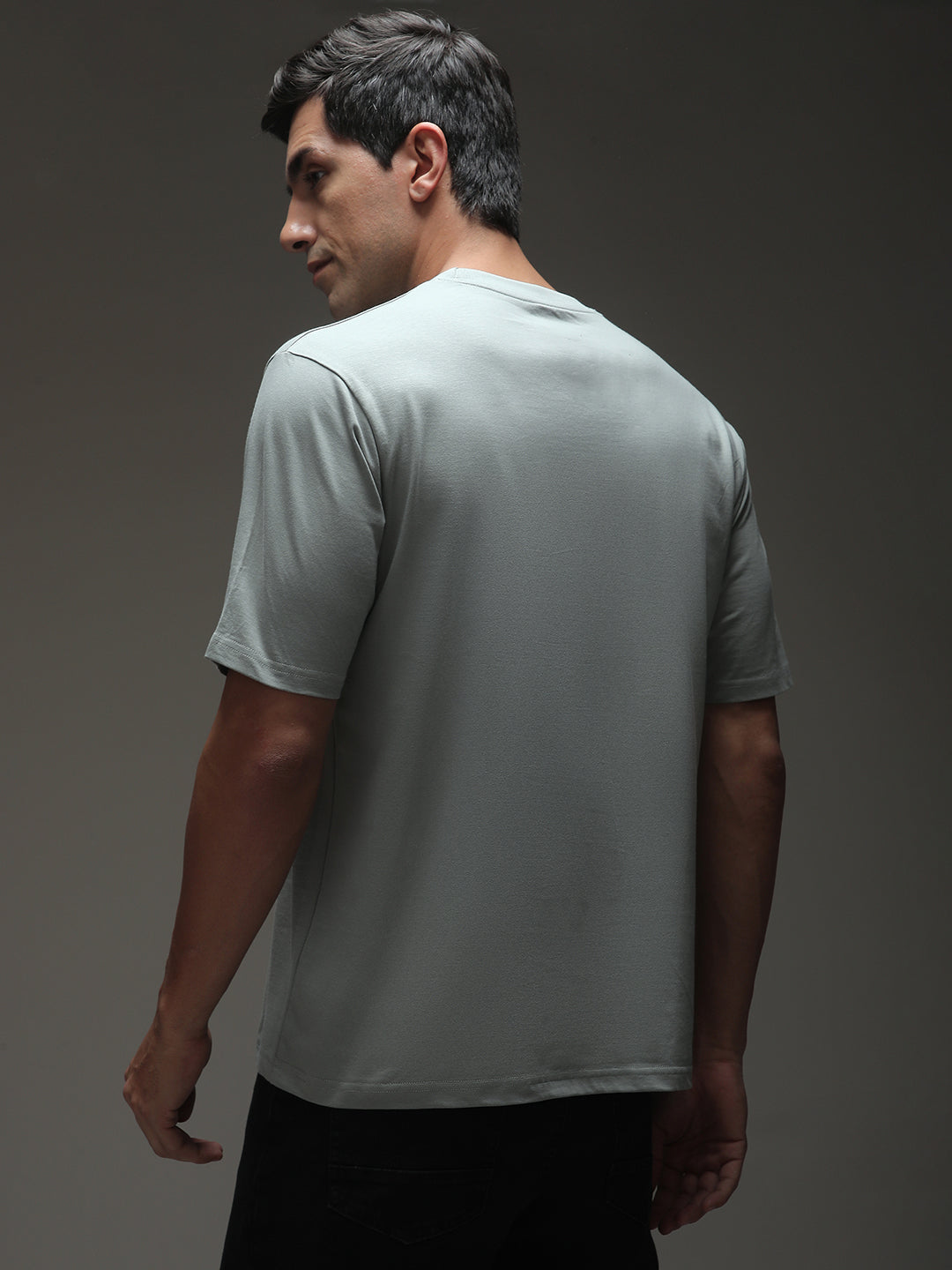 Mens Half Sleeve Round Neck Printed Oversized Fit Tshirts