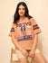 Womens Printed Oversized Cotton T-Shirt
