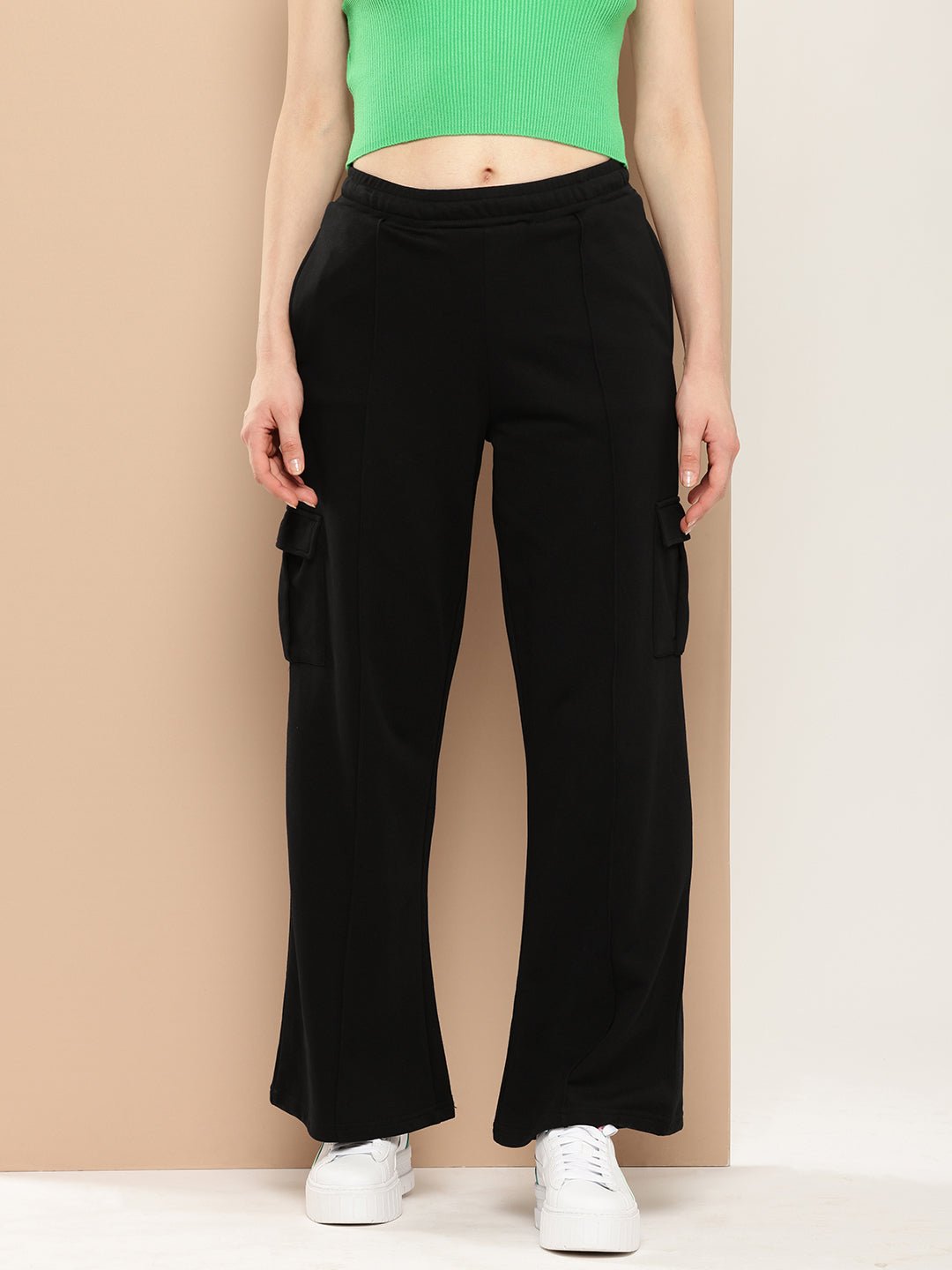 Women Ultra Soft Drapey Cotton Extra Baggy Korean Pant