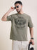 Mens Half Sleeve Round Neck Printed Oversized Fit Tshirts