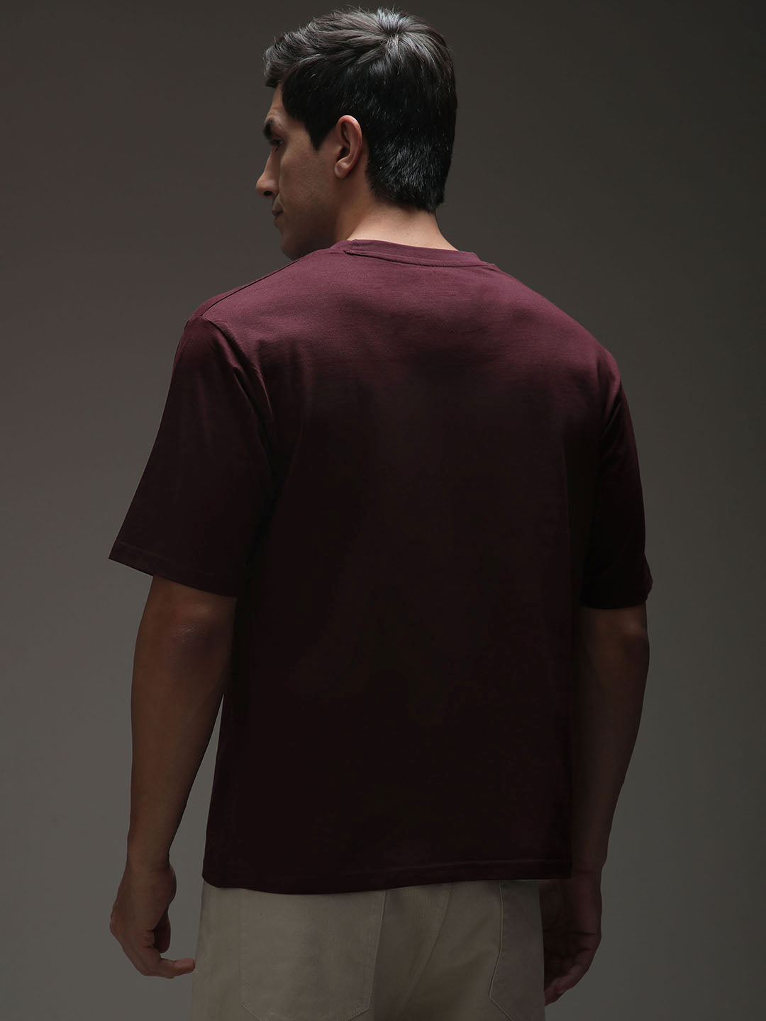 Mens Half Sleeve Round Neck Printed Oversized Fit Tshirts