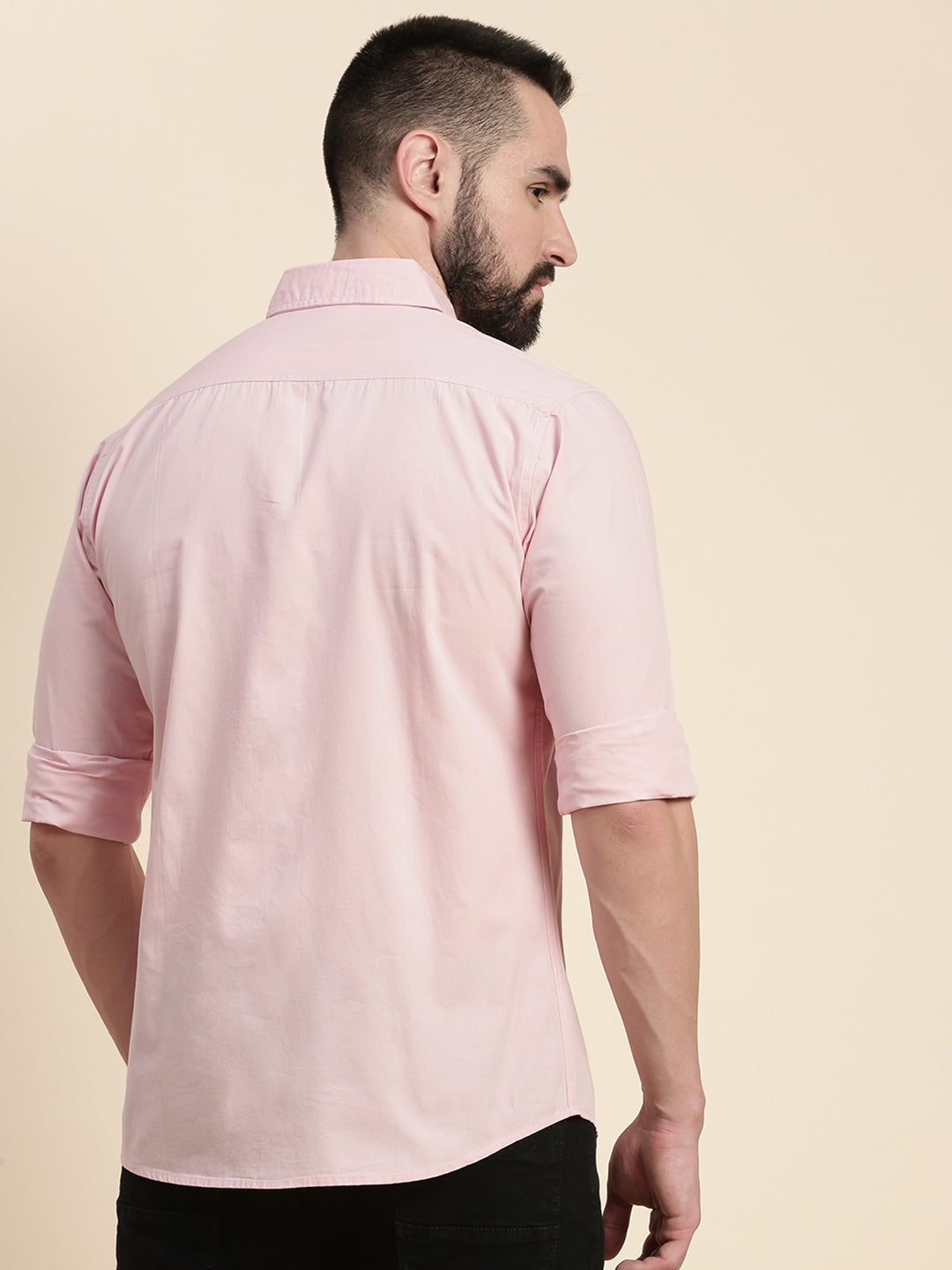 Mens Plain Full Sleeve Shirt With Pocket