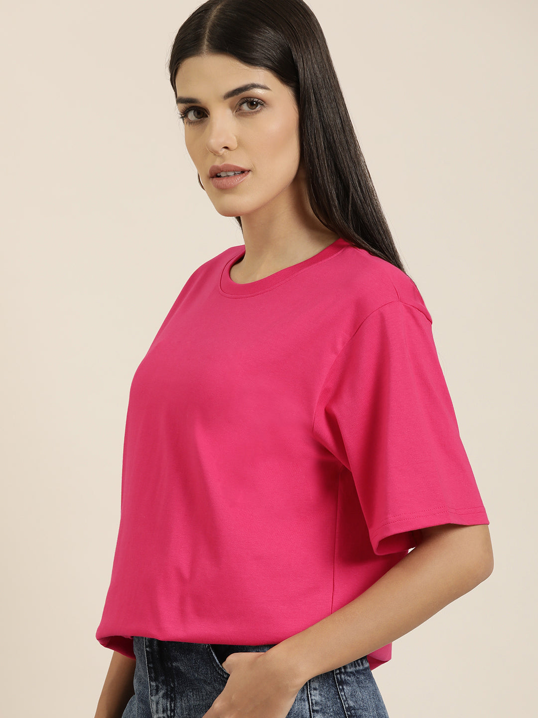 Womens Half Sleeve Oversized Fit Polo T-Shirts